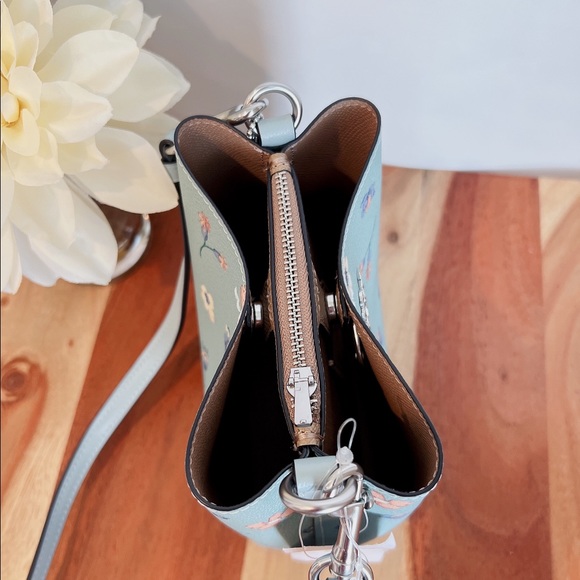 ❌SOLD❌NWT Coach Mini Town Bucket Bag With Mystical Floral Print - Picture 5 of 7